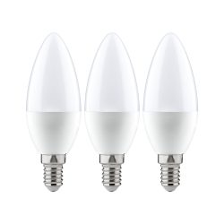 Paulmann 28538 LED EEK F (A - G) E14 Kerzenform 5.5 W Warmweiß (Ø x H) 35 mm x 100 mm 3 St.