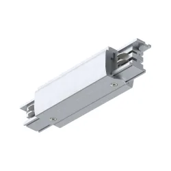 Paulmann 91364 ProRail3 Mid Feed Si Kst 3Ph Hochvolt-Schienensystem-Komponente Mitteleinspeiser ProRail3 Silber