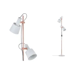 Paulmann Neordic Haldar 79660 Stehlampe LED E14 40 W Weiß, Kupfer matt