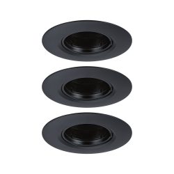 Paulmann 92114 Einbauleuchte 3er Set GU10 Schwarz