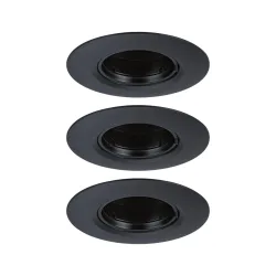 Paulmann 92114 Einbauleuchte 3er Set GU10 Schwarz