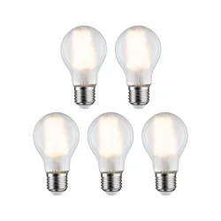 Paulmann 29090 LED EEK E (A - G) E27 Glühlampenform 7 W Warmweiß (Ø x H) 60 mm x 106 mm Filament 5 St.