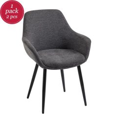 SalesFever - 2er-Set Sessel Anthrazit