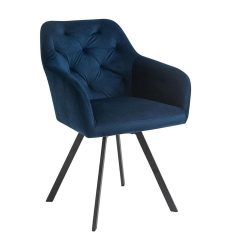 SalesFever - Sessel mit 360°-Drehfunktion Blau