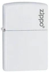 Zippo Feuerzeug - White Zippo Logo (weiss matt)