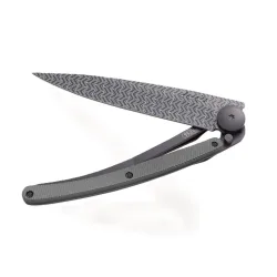 Deejo Klappmesser - Illusion dunkelgrau Aluminium 37g