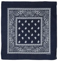 Bandana, navyblau-weiss, ca. 55 x 55 cm, Baumwolle
