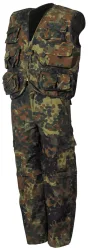 Kinder-Anzug, Weste und Hose, flecktarn,Hosenbeine abnehmbar