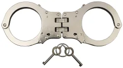 Handschellen, mit Gelenk, stabile Ausführg., 2 Schlüssel