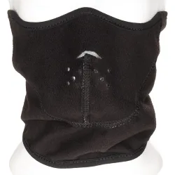 Kälteschutzmaske, Fleece, schwarz, winddicht, wendbar