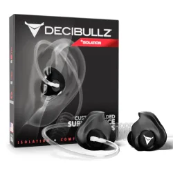 Decibullz - Surveillance Earpieces + Isolation Gehörschutz schwarz