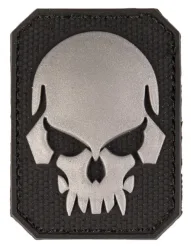 Klettabzeichen 3D skull small - schwarz