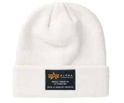 Alpha Industries - Crew Beanie (jet stream white)