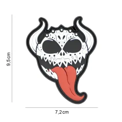 Klettabzeichen Devil Tongue - weiss
