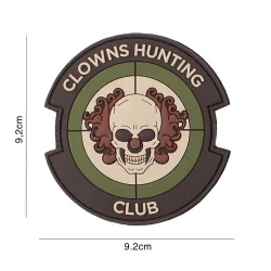 Klettabzeichen Clowns Hunting Club - oliv