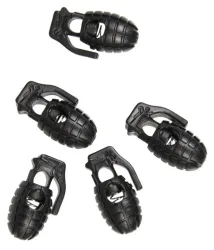 Kordelstopper Handgranate - schwarz