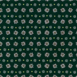 Bandana, grün Edelweiss, Gr. 55 x 55 cm, Baumwolle