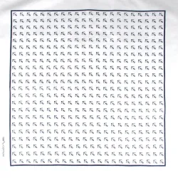 Bandana, weiss Maritim Anker, Gr. 54 x 54 cm, Baumwolle