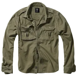 Brandit - Vintage Shirt Long Sleeve olive