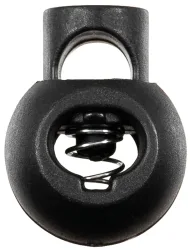 Kordelstopper, schwarz, 10 Stk. im Pack