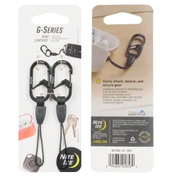 Nite Ize - G-Series® Mini Lanyard Karabiner schwarz (2er Set)
