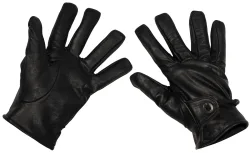 Western-Fingerhandschuhe, Leder, schwarz