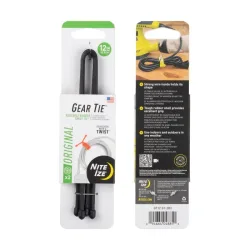 Nite Ize - Mehrzweckbinder Gear Tie Original, 12 Inch (schwarz)