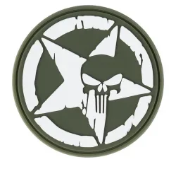 Klettabzeichen Punisher Allied Star - oliv