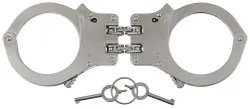 Handschellen, mit Doppelkette, stabile Ausführg., 2 Schlüssel