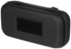 Tasche, Hartschale, gross, mit Klettschlaufen, schwarz
