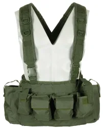 Chest Rig, 9 Taschen, oliv