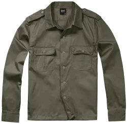 Brandit - US Shirt Long Sleeve olive