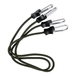 Gummispannseil mit Karabinerhaken 90 cm oliv (2er Set)