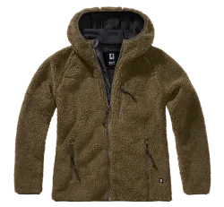 Brandit - Women Teddyfleece Jacket Hooded olive