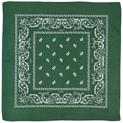 Bandana, oliv-schwarz, ca. 55 x 55 cm, Baumwolle