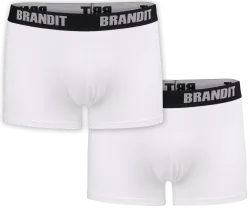Brandit - Boxer Shorts Logo 2 Pack white-white
