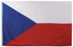 Fahne, Tschechische Republik, Polyester, 90 x 150 cm