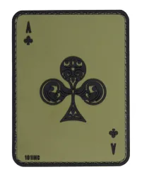 Klettabzeichen Kreuz Ass - oliv
