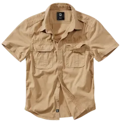 Brandit - Vintage Shirt Short Sleeve camel