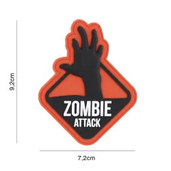 Klettabzeichen Zombie Attack - orange