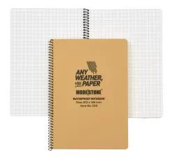 Modestone - Wasserfester Notizblock 148x210mm, 50 Blatt (tan)