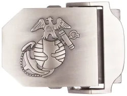 USMC Gürtelschloss, silber, Metall, ca. 4 cm