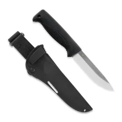 Peltonen Knives - M07 N690 Ranger Puukko schwarz, unbeschichtet, Kompositscheide (schwarz)