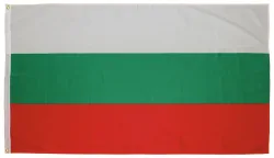 Fahne, Bulgarien, Polyester, 90 x 150 cm