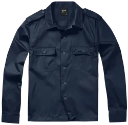 Brandit - US Shirt Long Sleeve navy