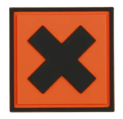 Klettabzeichen Irritant - orange