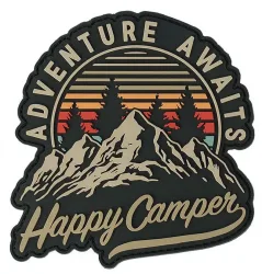 Klettabzeichen Happy Camper - color
