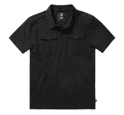 Brandit - Jon Poloshirt Short Sleeve black
