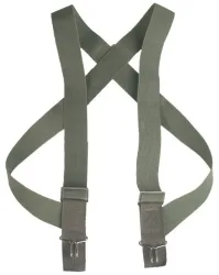 Hosenträger mit Haken, oliv, neuwertig