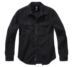 Brandit - Women Vintage Shirt Long Sleeve black